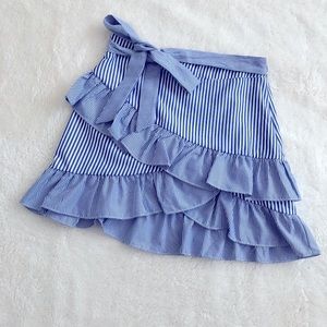 Ruffle Blue and White skirt
